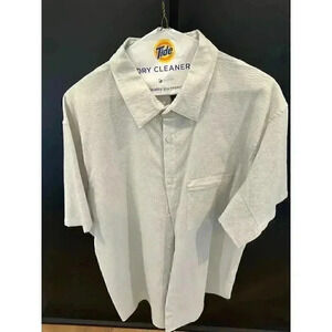 Lululemon Men's Half-Sleeves Button-Down Dress Shirt | XXL | White |